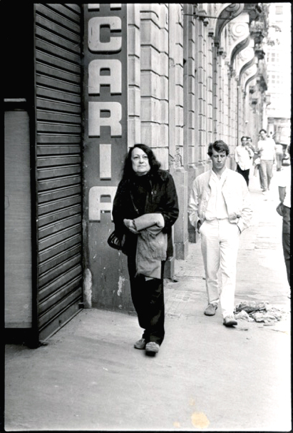Lina e Marcelo Ferraz em Santos, anos 1980. 