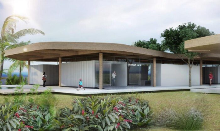 Coube ao arquiteto Arthur Casas o projeto da casa N.O.V.A. (Nós Vivemos o Amanhã), a partir de mais de 4 mil inputs recolhidos por meio de crowsourcing. Imagem: Divulgação Arthur Casas / Enel Brasil