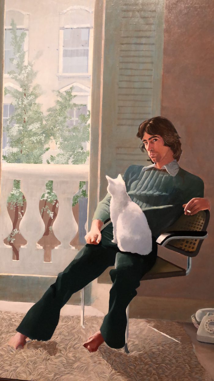 Detail of the work Mr. and Mrs. Clark and Percy, by David Hockney. Photo: Jorge Grimberg