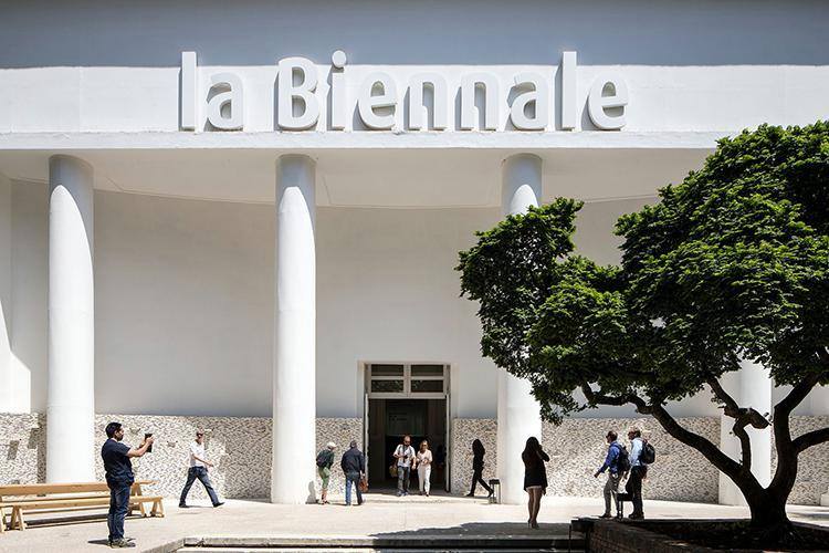 Pavilhão de exposições na Bienal Internacional de Arquitetura de Veneza (Foto: Hilneth Correia)