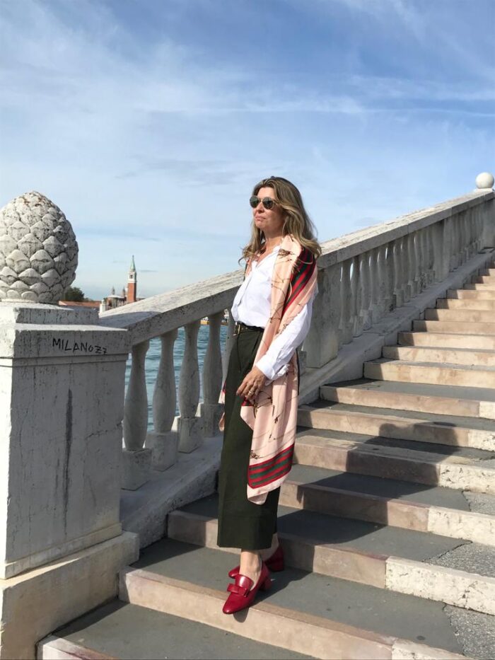 Sandra Moura se encanta com as belezas de Veneza