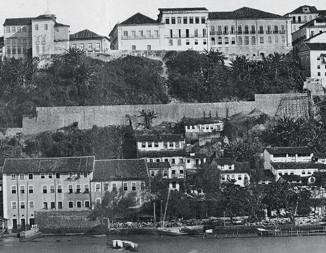 Vista da Cidade Baixa que os visitantes tinham ao se hospedar na antiga Casa do Governo