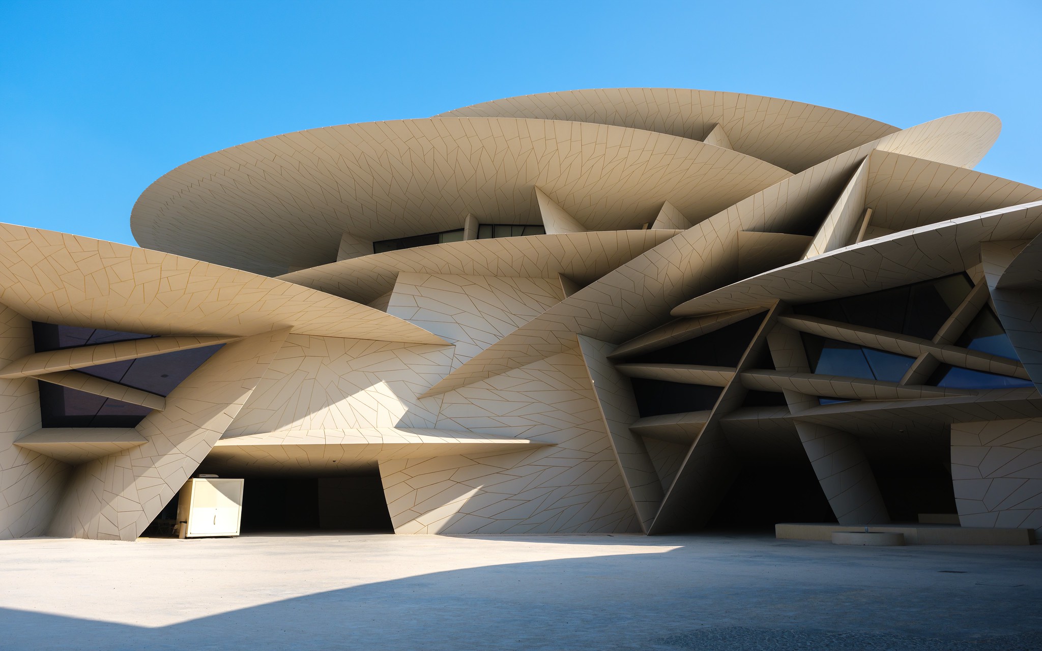 O Museu Nacional do Catar tem o design inspirado em uma rosa do deserto (Foto: Gilbert Sopakuwa)