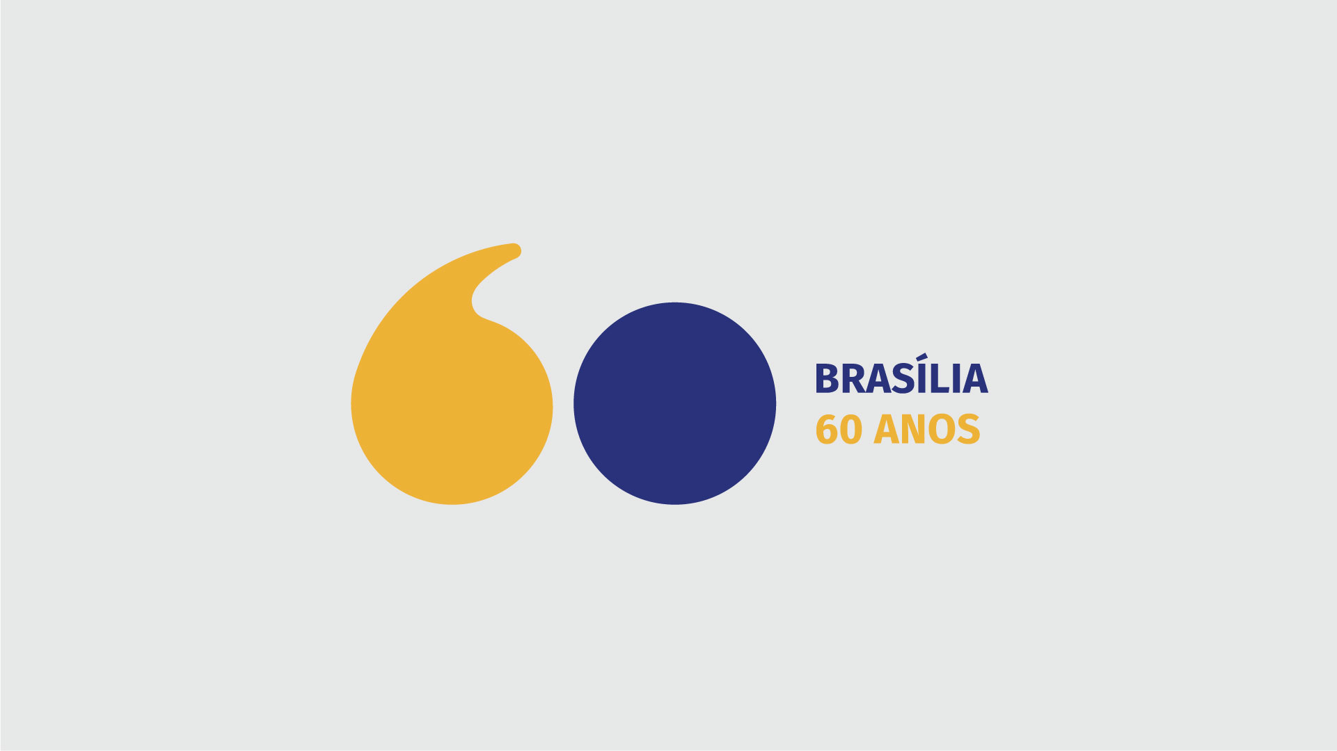 Os 60 anos de Brasília ganharam uma marca especial para o aniversário da cidade, que traduz fielmente seu design e funcionamento (Foto: Agência Brasília)