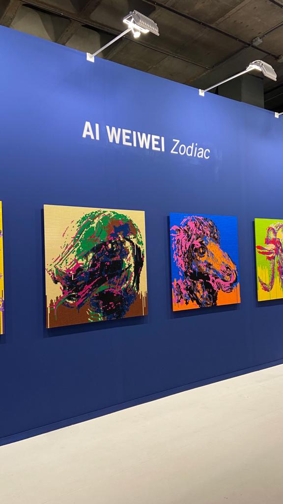 Corner das obras Zodiac por Ai Weiwei (Foto: Bárbara Cassou)