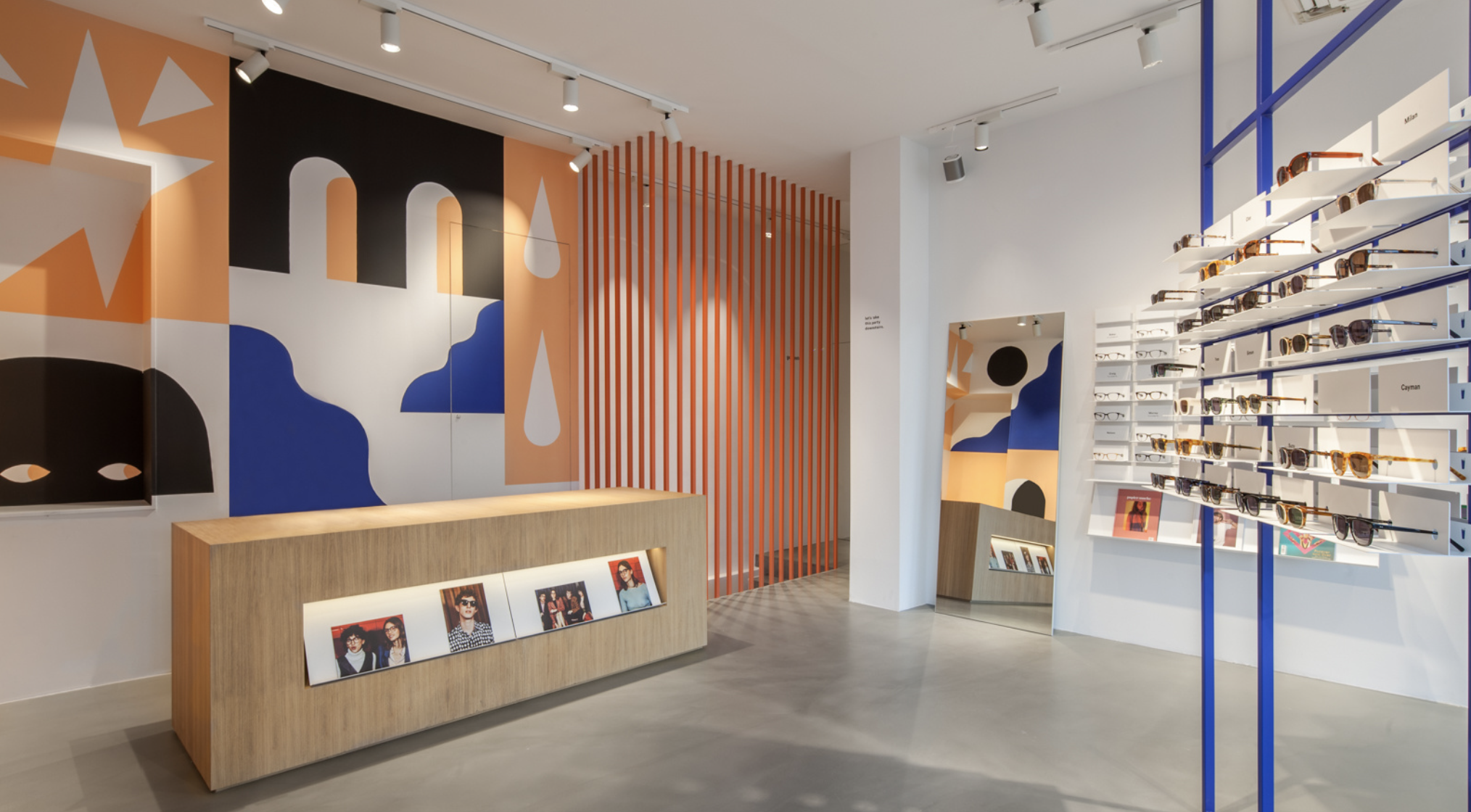 Ace & Tate - Interior da loja de Masstritsch incorpora arte "pop" na decoração de interiores