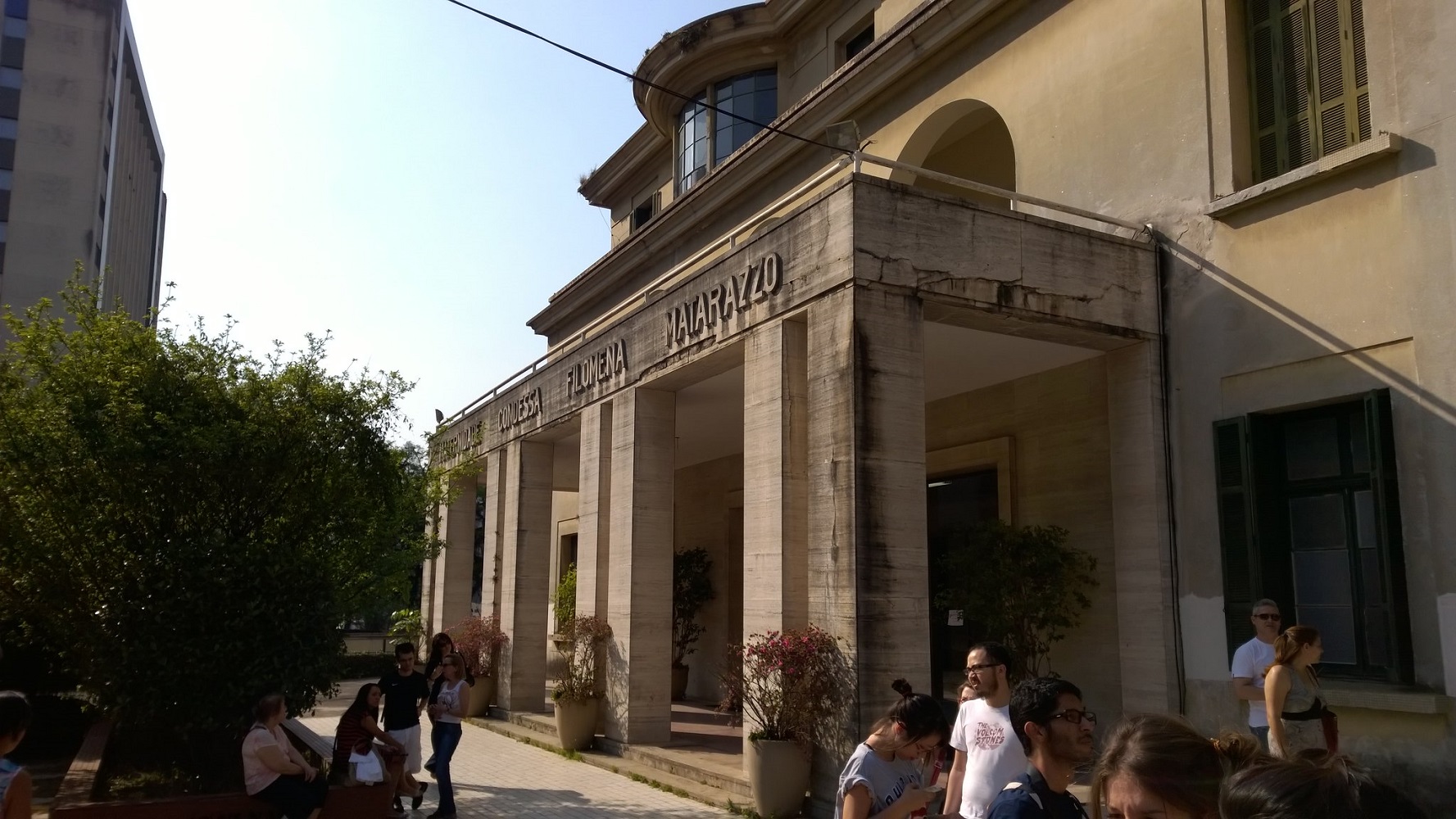 Cidade Matarazzo - O estilo neoclássico pode ser observado na fachada da Maternidade Condessa Filomena Matarazzo