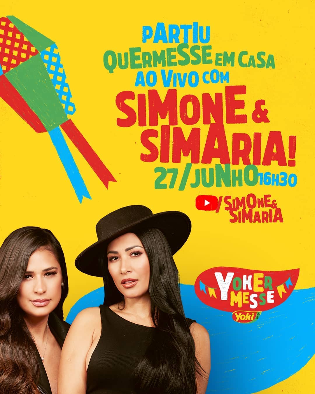 Decoração de Festa Junina - A dupla sertaneja Simone & Simaria fará uma live comemorativa ao São João