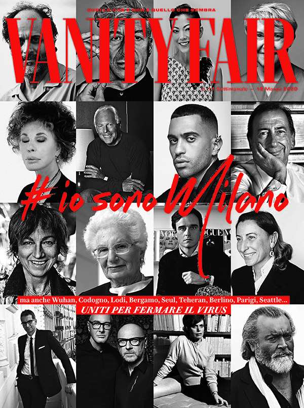 A primeira capa da trilogia, uma homenagem a Milão e a região da Lombardia (Imagem: Site VanityFair)
