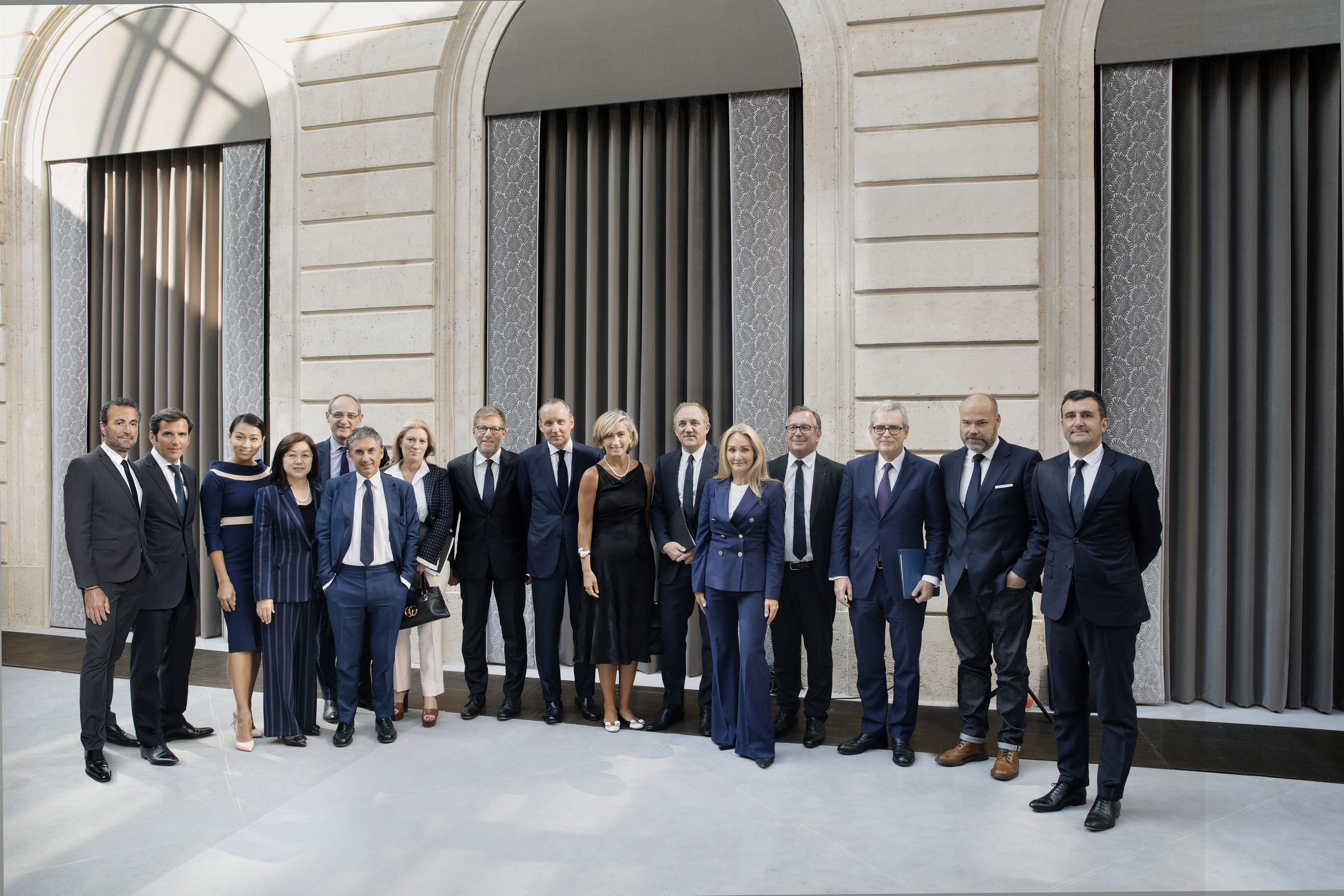 Representantes das marcas de moda da G7 Fashion Pact (Foto: Jean-François Robert / modds)