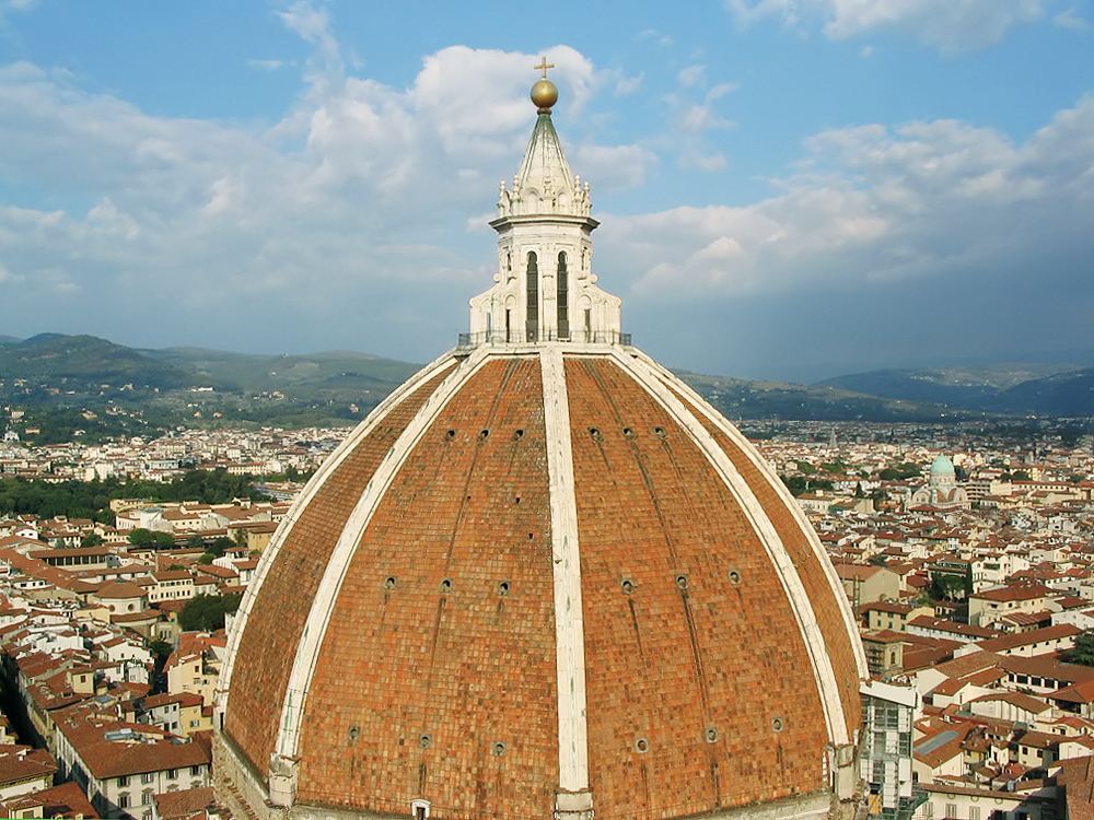 A famosa cúpula de Brunelleschi em Florença (Fonte: S. Scheele, Essen)