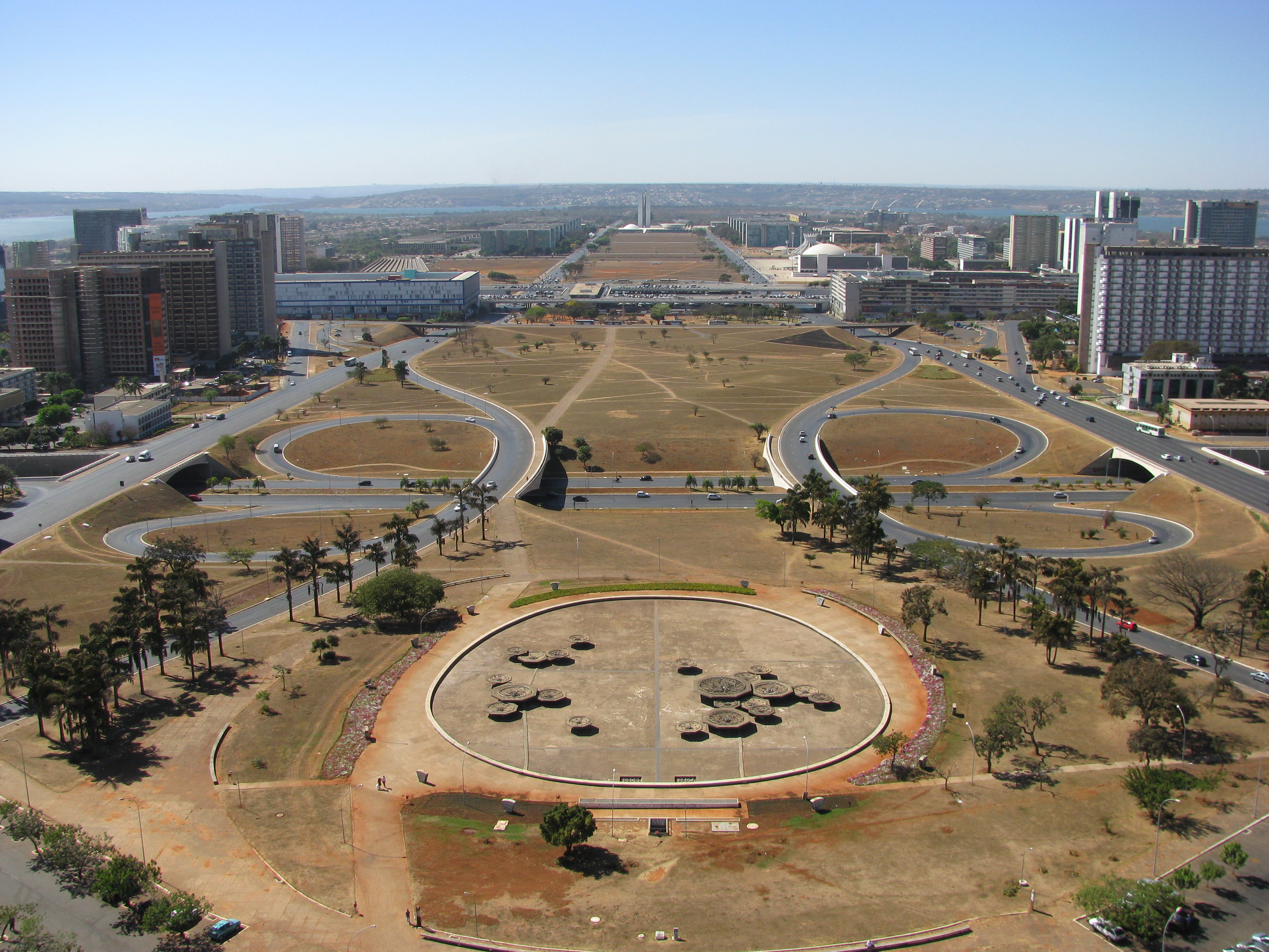 Visão geral de Brasília (Foto: Sabrina Fontinele)
