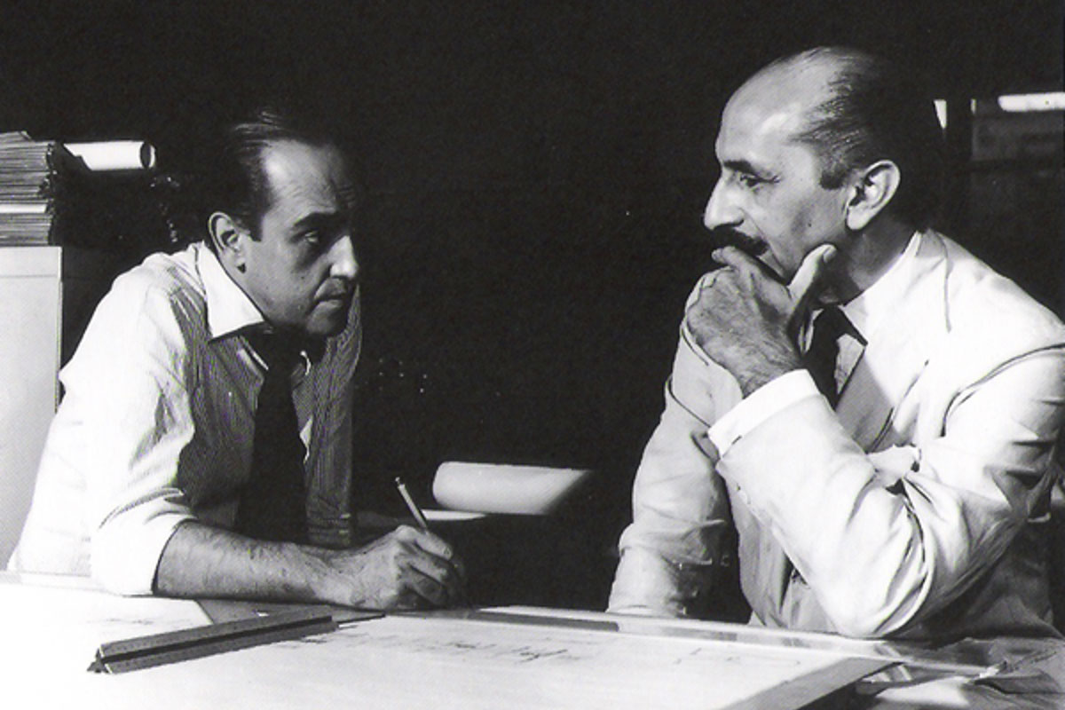  Oscar Niemeyer (à esquerda) e Lúcio Costa (Foto: Jean-Pierre Dalbéra)