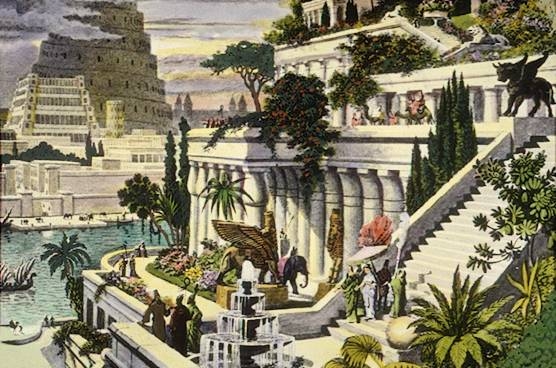 Os jardins verticais são inspirados nos jardins suspensos da Babilônia (Imagem: Flickr)
