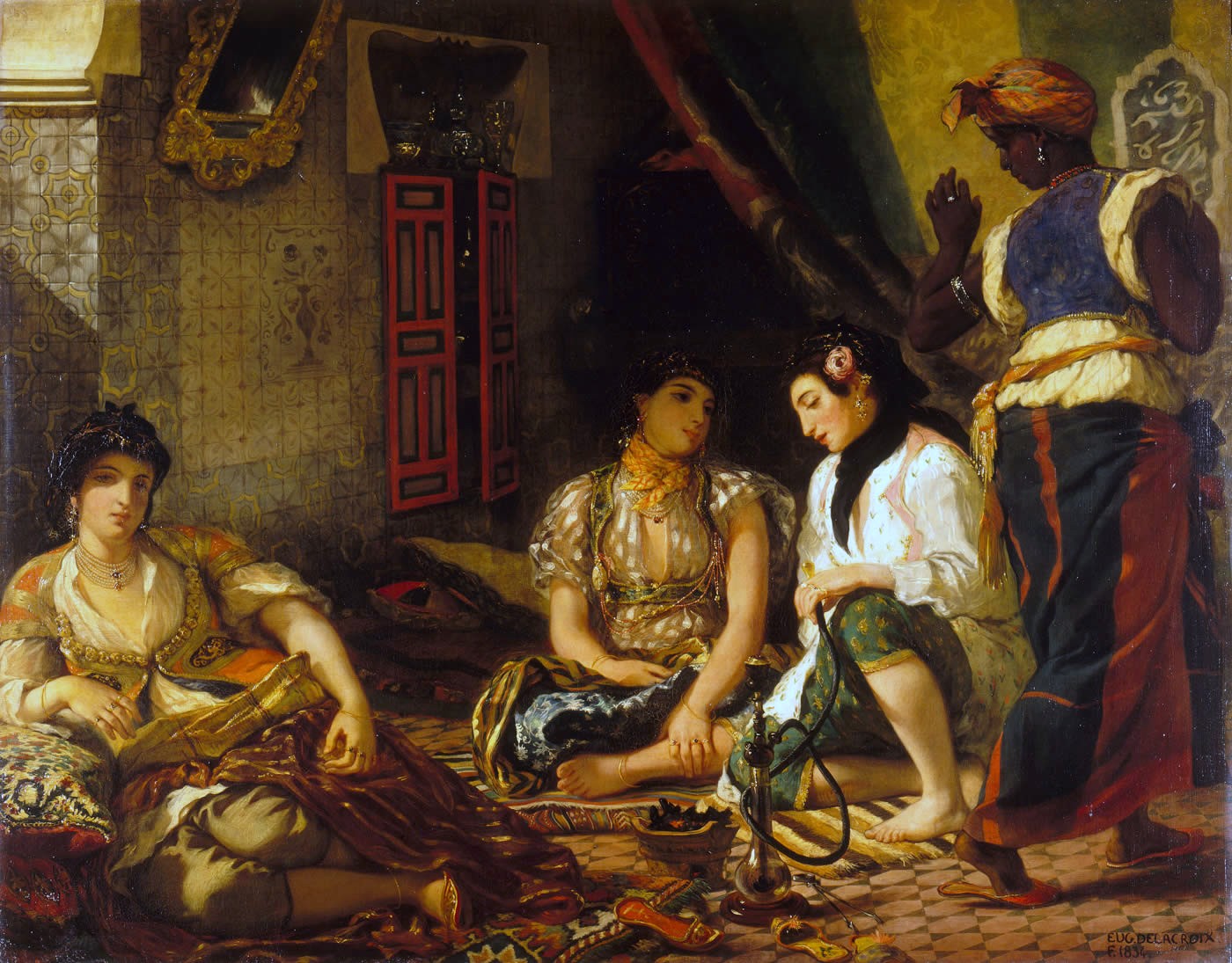 As mulheres de Argel, de Eugène Delacroix (Foto: Wikipédia)
