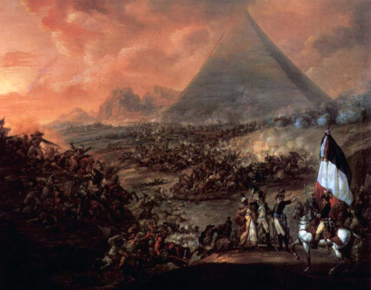 Batalha das Pirâmides, de François Waltteou. Para estudiosos, o Orientalismo era uma propaganda colonialista (Foto: Wikipédia) 