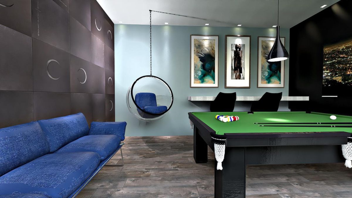 Como montar uma sala de jogos em casa? - Conceito Snooker