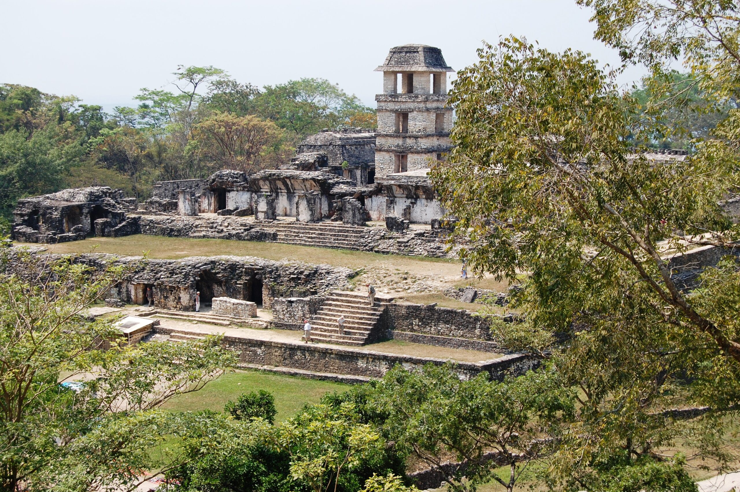 Ruína maia em Palenque, na Guatemala