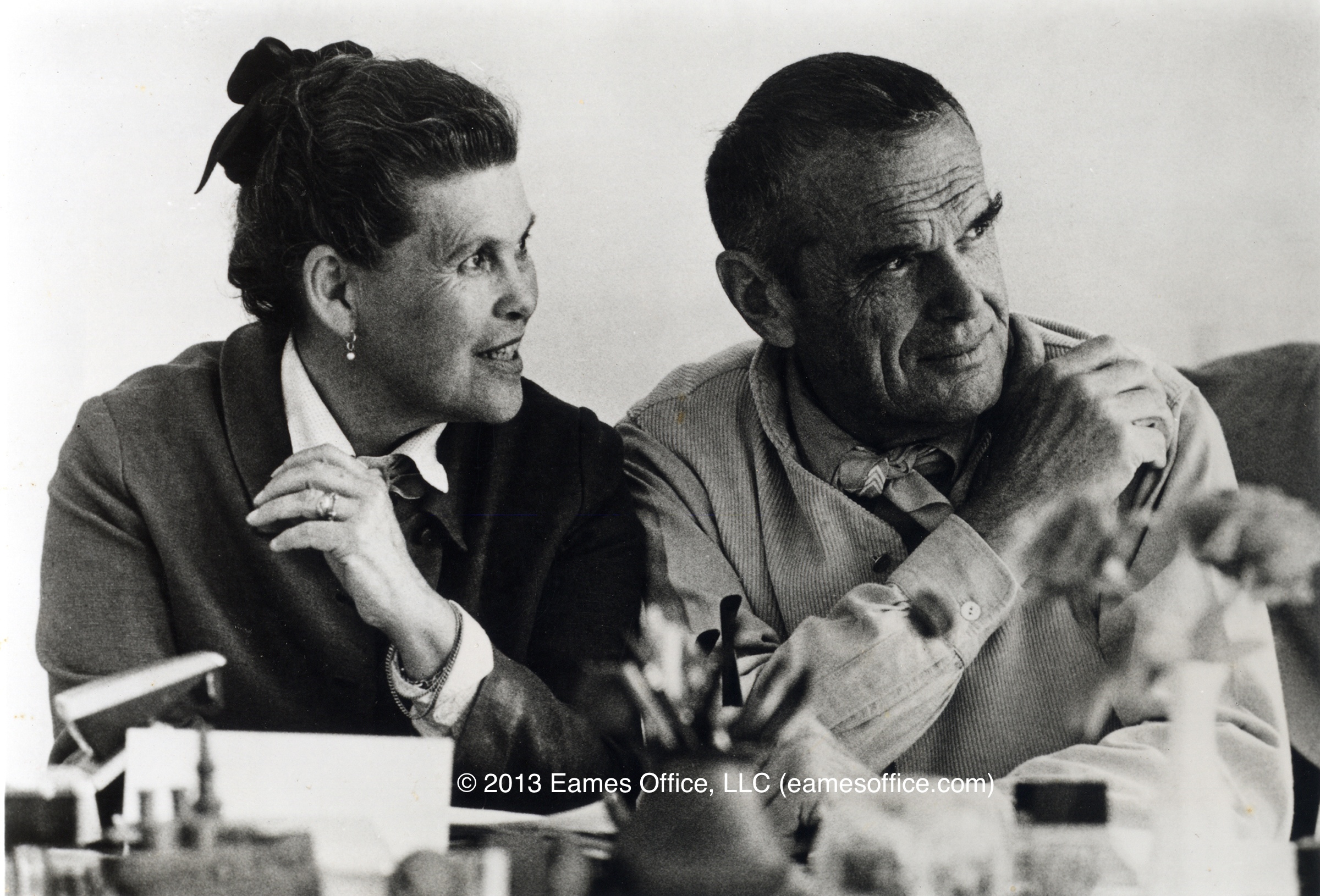 A maioria dos projetos de Charles foi desenvolvida ao lado da esposa, Ray Eames