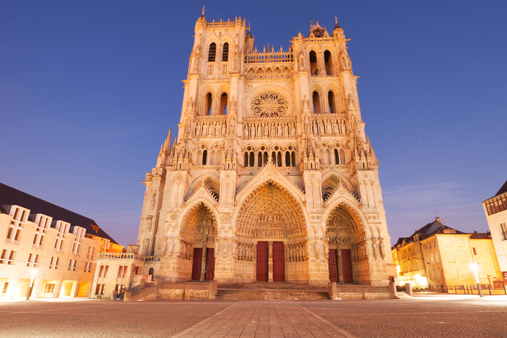 Catedral de Amiens vista de frente