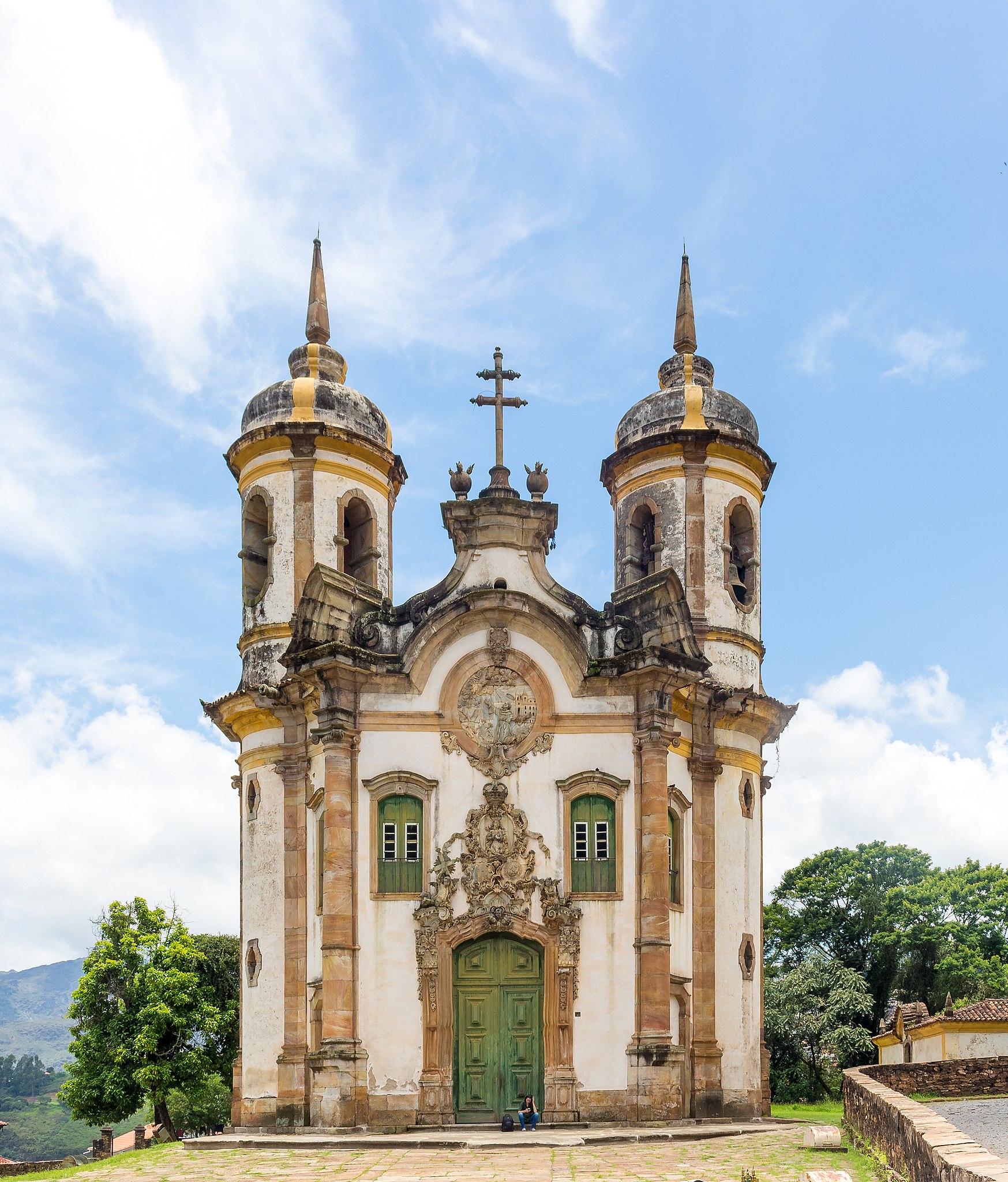 Frente da Igreja de São Francisco de Assis, em Ouro Preto 
