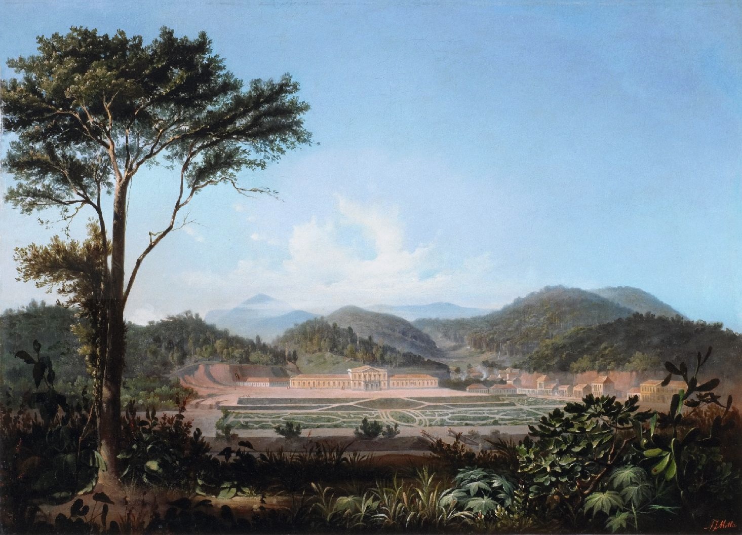 Museu Imperial visto de longe, em 1855