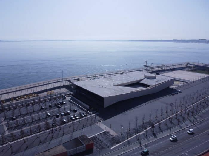 vista aérea do Terminal de Cruzeiros de Lisboa
