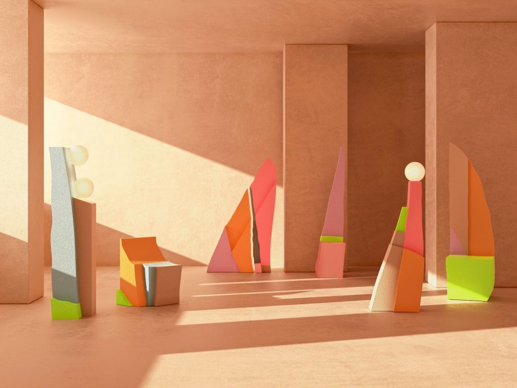 Coleção Formas e Texturas, por Masquespacio, na design week de Milão