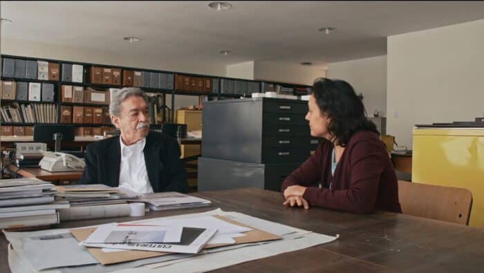 Frame do filme “Tudo é projeto” sobre a vida e obra de Paulo Mendes da Rocha