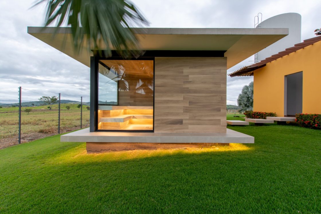 sauna anexo à casa