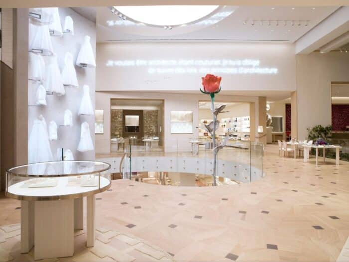 Segundo andar da nova loja da Dior