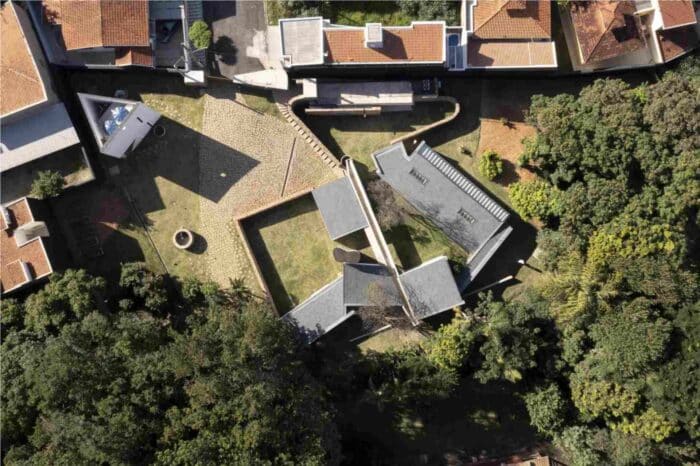 Vista aérea da Casa São João da Boa Vista