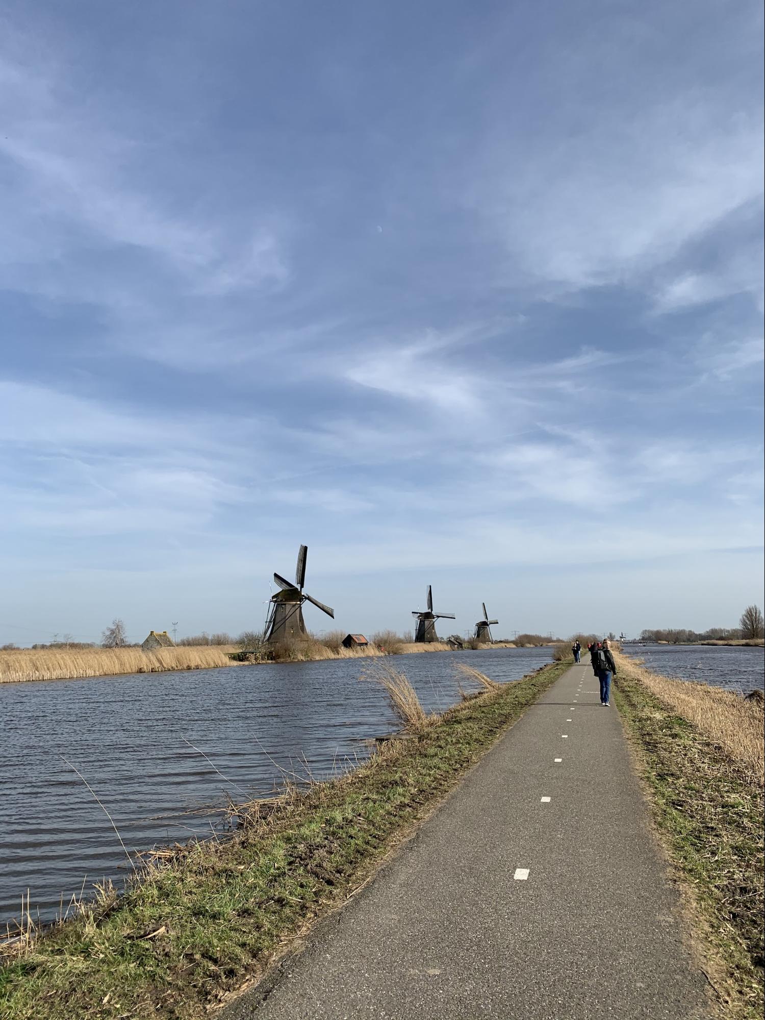 Moinhos de vento em Kinderdijk, na Holanda