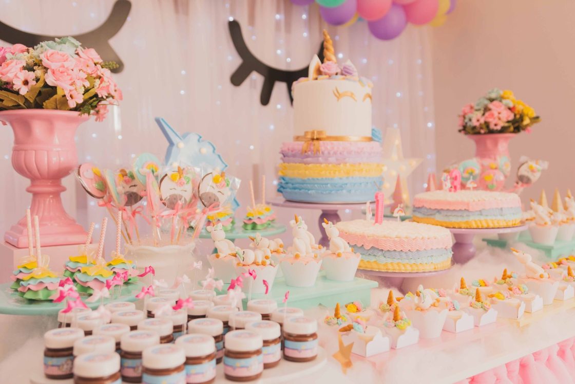 Decoração de festa de aniversário tons pastel