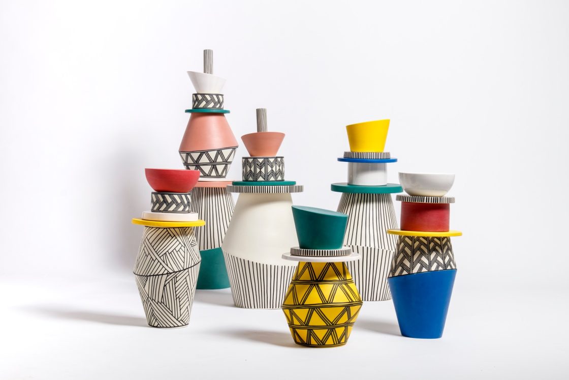 vasos coloridos e geométricos no maison&objet 2023
