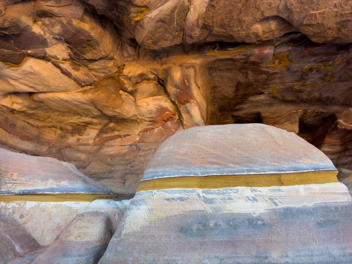 cores de areia em Petra