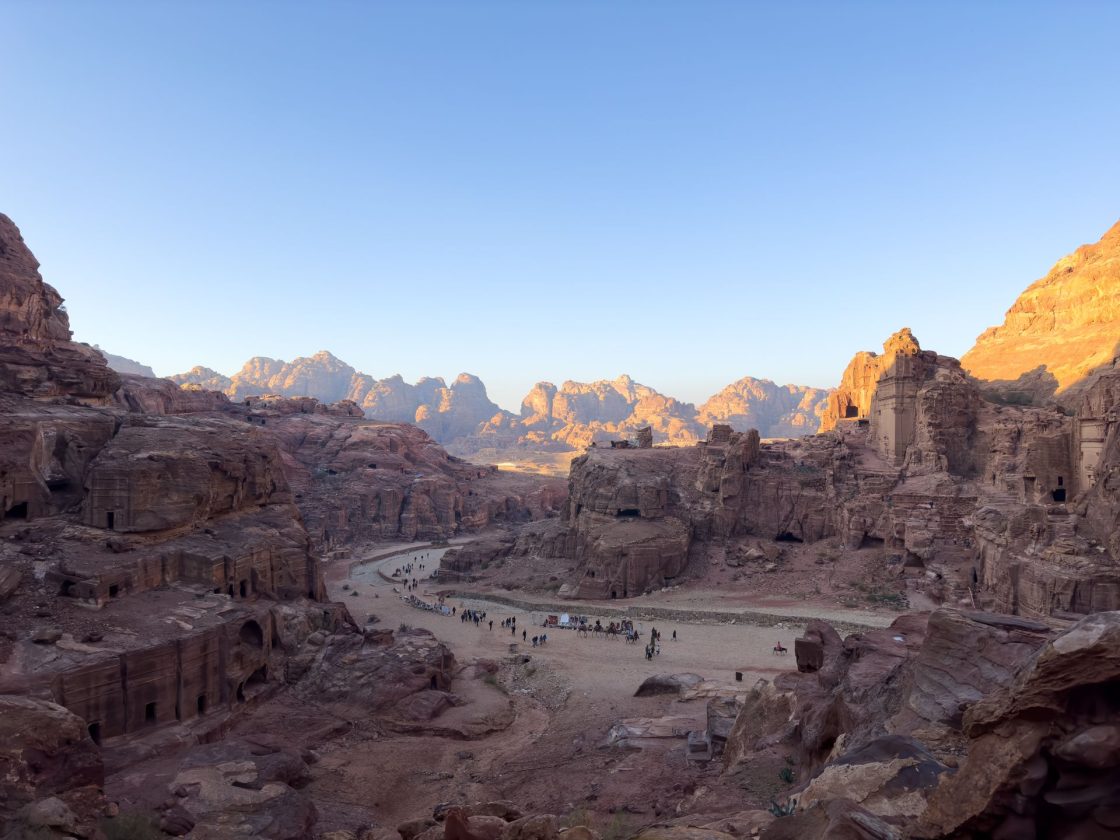 entardecer em Petra