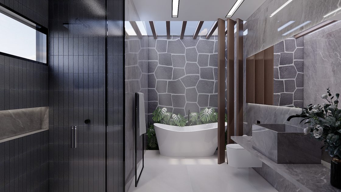 Projetos arquitetônicos, Banheiro VN