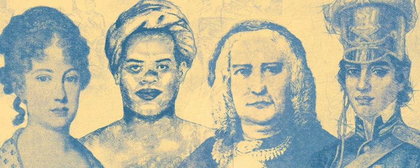 mulheres na história da independência do Brasil, Maria Leopoldina, Maria Felipa, Nísia Floresta e Maria Quitéria 