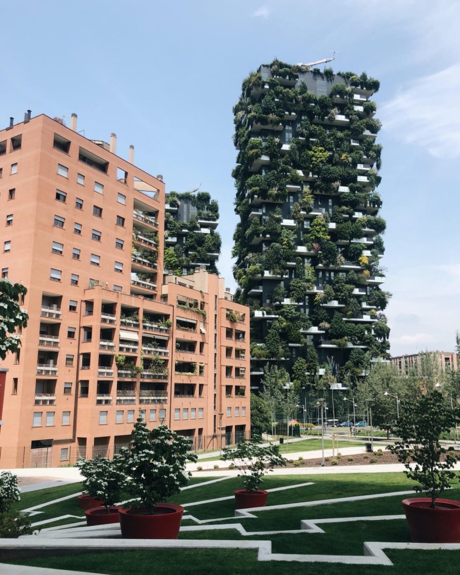 Milano Porta Nuova, prédio sustentavel, prédio coberto com plantas