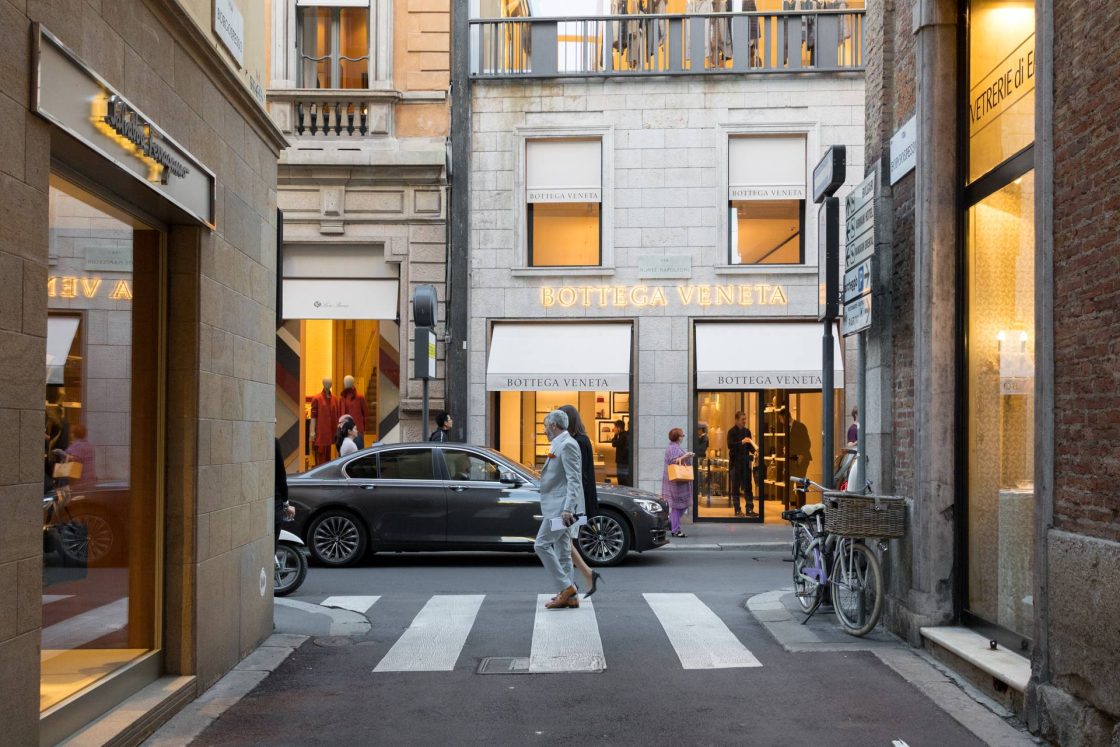 ruas de Milão na semana de design