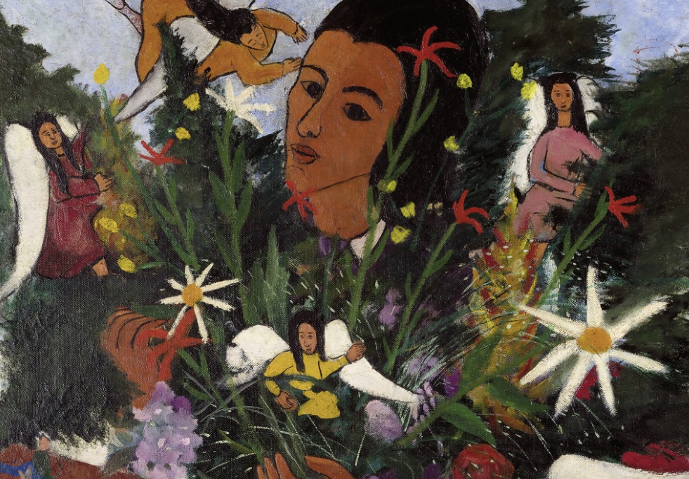 Vendedora de Flores (detalhe da obra), cerca de 1947, de Djanira da Motta e Silva 