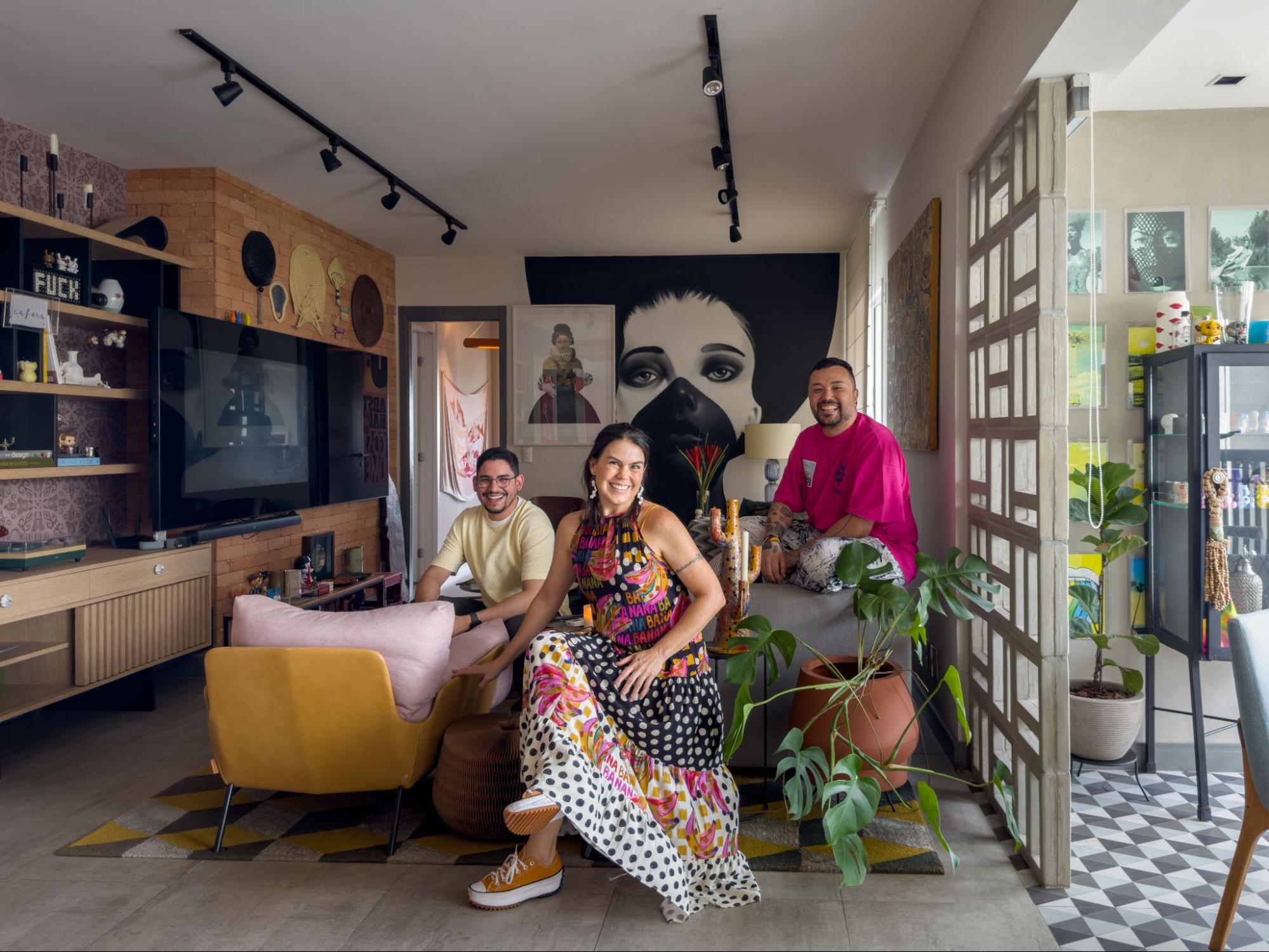 moradores do apartamento maximalista em Manaus