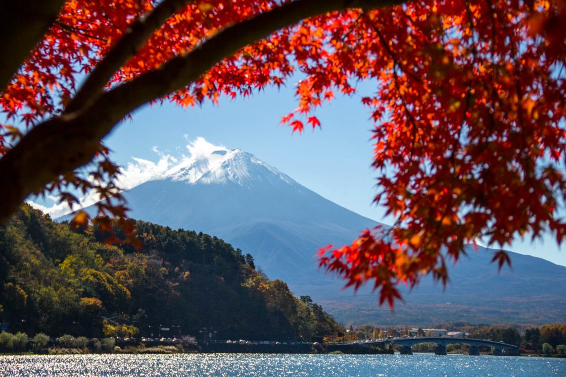 Japão no outono, paisagem da natureza no Japão