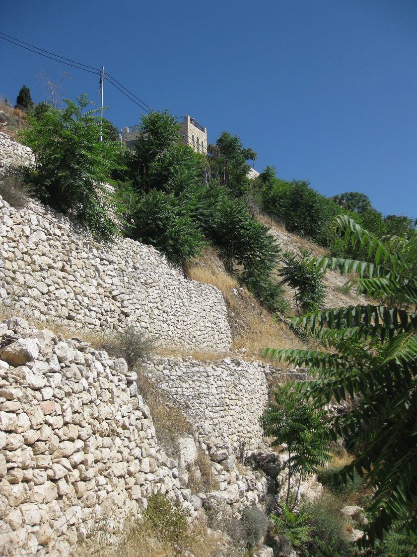Muralha Cananéia de Jerusalém, na cidade de Davi