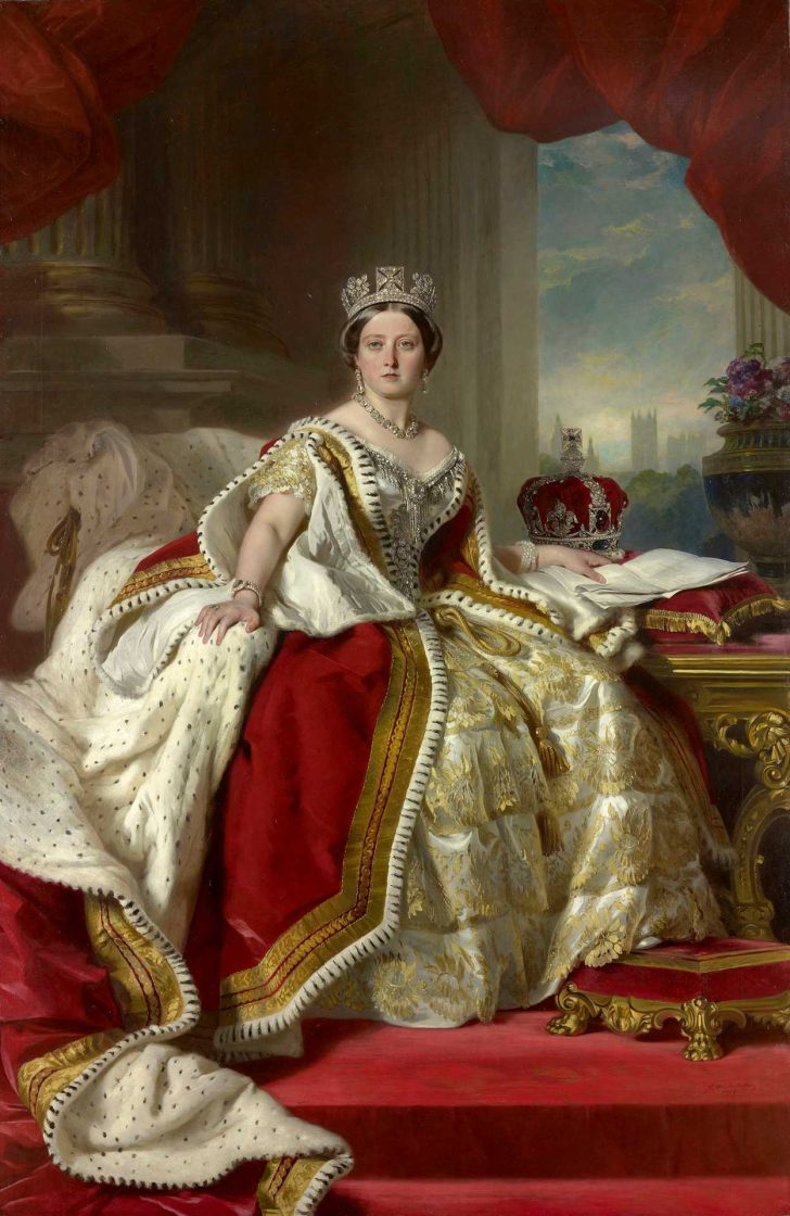 Pintura da Rainha Vitória feita por Franz Xaver Winterhalter