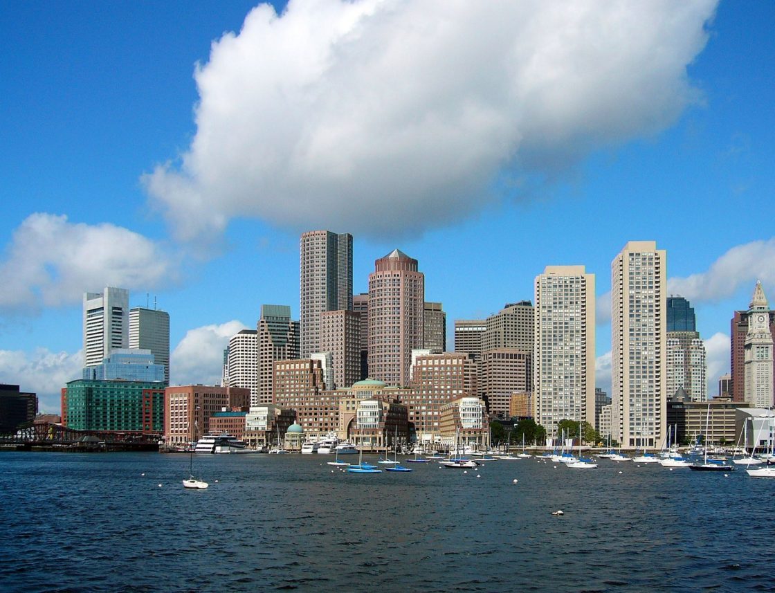 Skyline da cidade de Boston, nos Estados Unidos