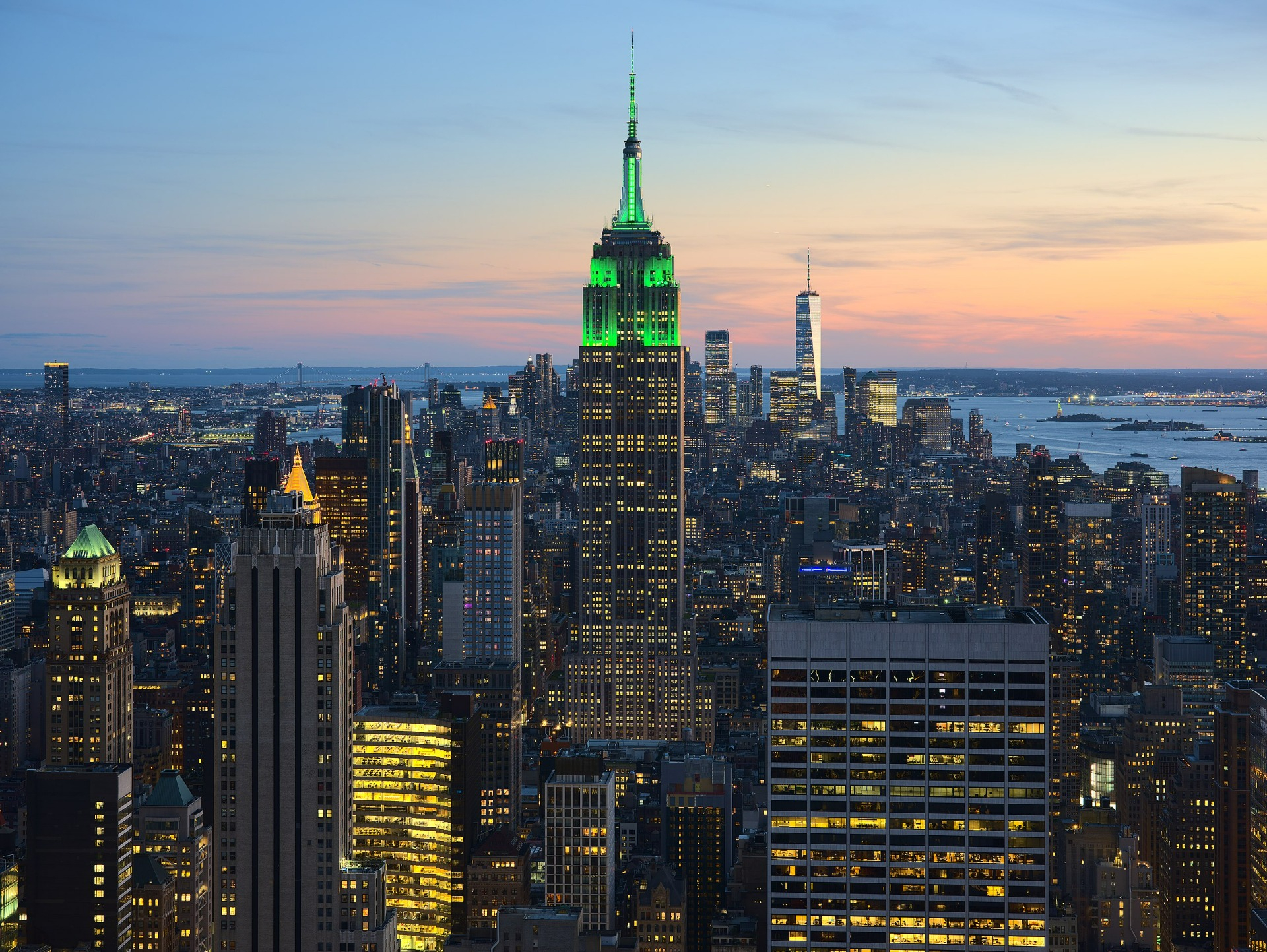 Prédios de Nova York, com destaque para o Empire State