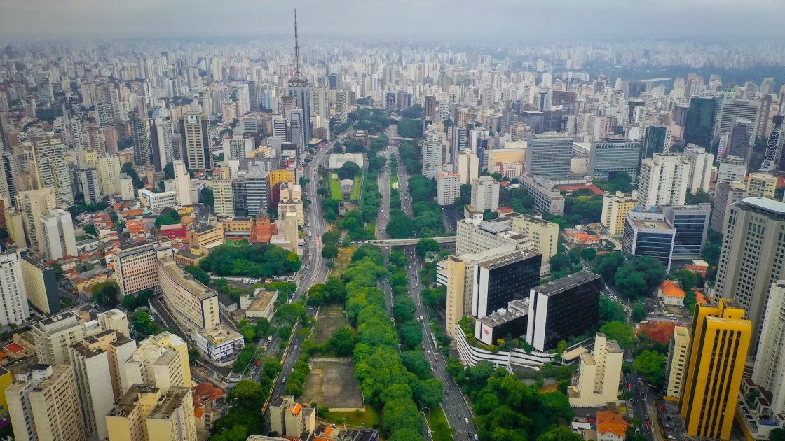 Vista panorâmica da região de Bela Vista, na cidade de São Paulo