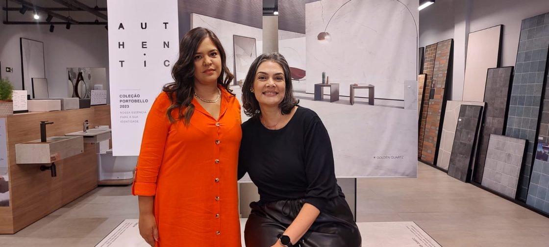 A arquiteta Deborah Nazareth e Carla Mata, gerente da Portobello Shop Campo Grande, arquitetos de mato grosso do sul